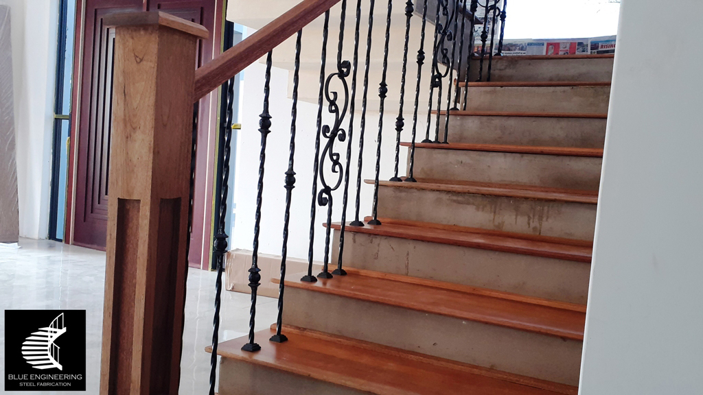 Bespoke Wrought Iron and Wood Balustrades in Durban