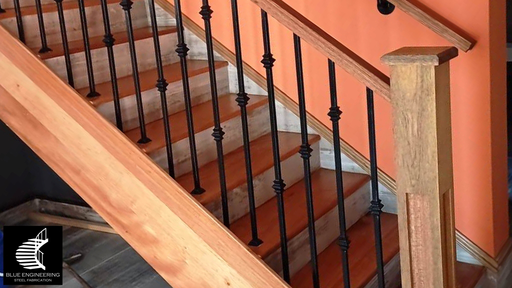 Wrought Iron and Wood Balustrades