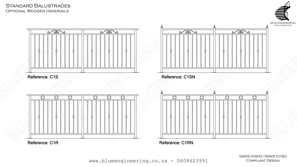 Standard Modular Balustrades. Balustrades, Gauteng, Johannesburg, Midrand, Pretoria, KwaZulu Natal, Durban, Ballito, South Africa