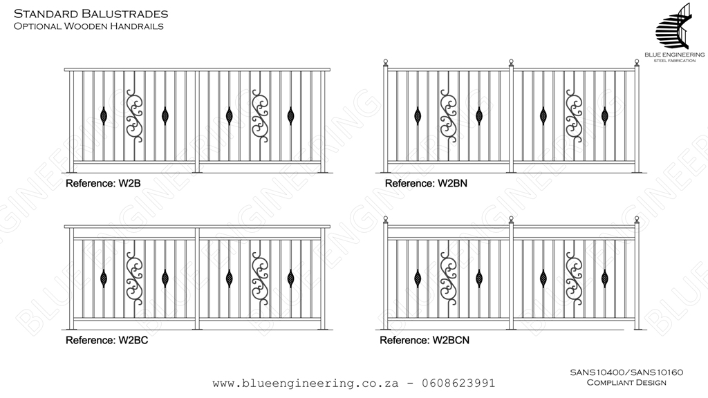 Standard Modular Wrought Iron Balustrades. Balustrades, Gauteng, Johannesburg, Midrand, Pretoria, KwaZulu Natal, Durban, Ballito, South Africa