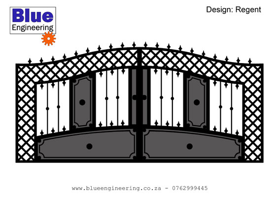 Ornamental Wrought Iron Sliding Driveway Gates in Durban