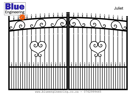 Ornamental Wrought Iron and Wooden Driveway Gates
