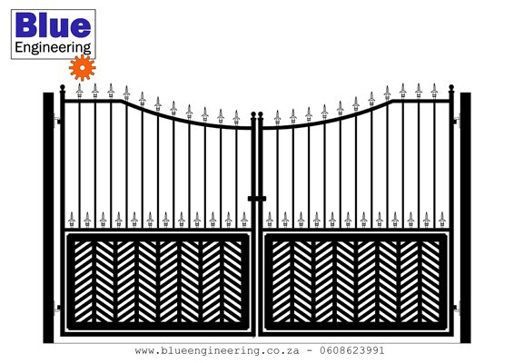 Ornamental Wrought Iron Driveway Gates in Durban