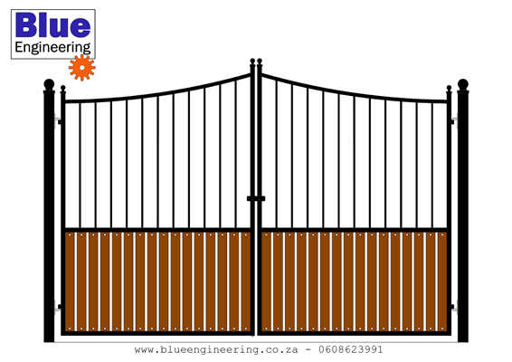 Modern Steel and Wood Driveway Gates in Durban