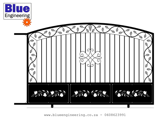 Ornamental Wrought Iron Driveway Gates in Durban