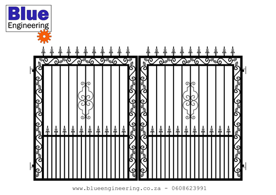 Ornamental Wrought Iron Driveway Gates in Durban