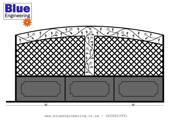 Ornamental Wrought Iron Driveway Gates in Durban