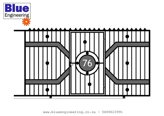 Modern Stainless steel and Galvanised Driveway Gates in Durban