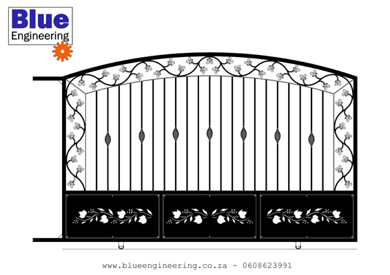 Ornamental Wrought Iron Driveway Gates in Durban