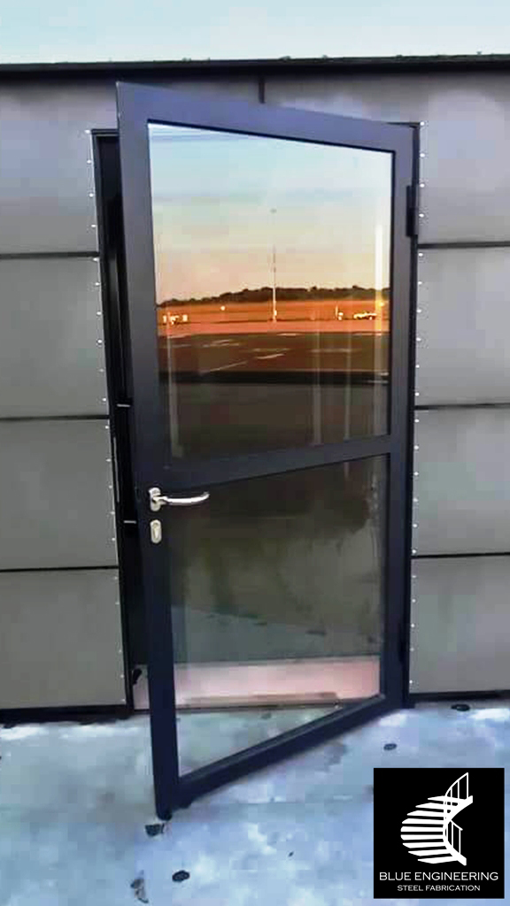 Glazed Steel Fire Protection Door. Fire Protection Doors, Fire Doors, Fire Rated Doors, Fire Proof Doors, Fire Resistant Doors, Certified Fire Doors. KwaZulu Natal, Durban, Ballito, Hillcrest, Amanzimtoti, Pinetown, Gauteng, Johannesburg, Pretoria, Midrand, South Africa