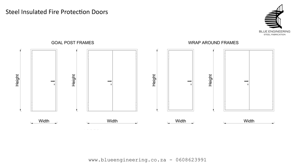 Steel Insulated Fire Protection Doors. Fire Resistant Doors, Fire Rated Doors, Fire Doors, Fire Proof Doors and Fire Certified Doors.  KwaZulu Natal, Durban, Ballito, Hillcrest, Amanzimtoti, Pinetown, Gauteng, Johannesburg, Pretoria, Midrand, South Africa 