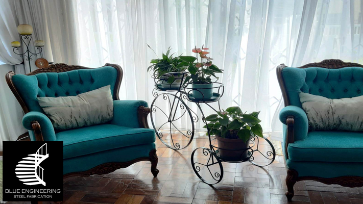 Wrought Iron Bicycle Plant Holder