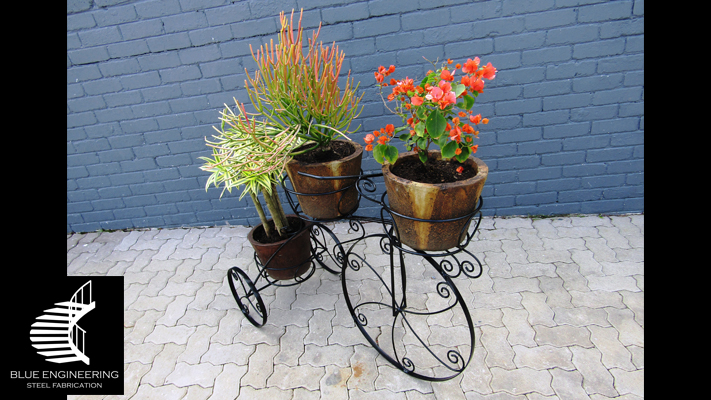 Wrought Iron Bicycle Plant Holder