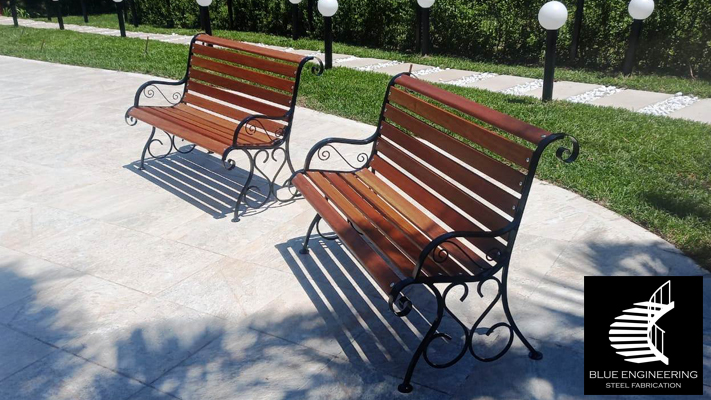 Wrought Iron Patio Benches