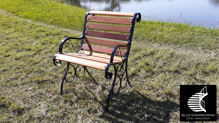 Wrought Iron Garden Furniture - Patio Bench and Patio Chair