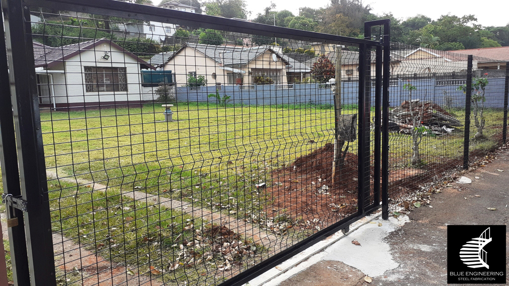Clear View Sliding Gate and Fence
