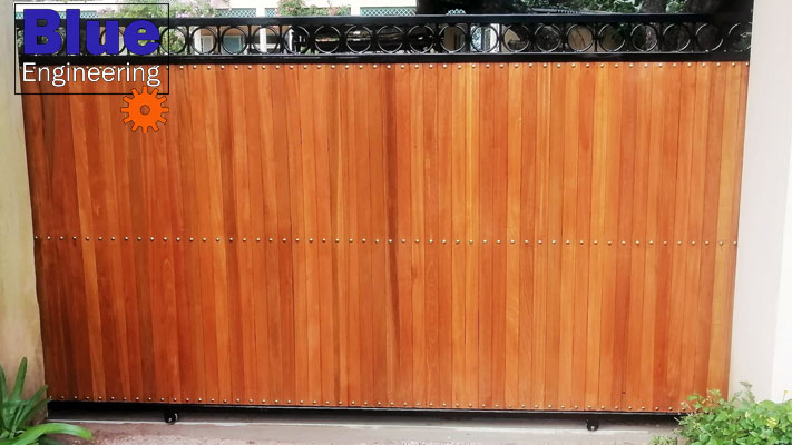 Wooden Driveway Gates with Balua Timber in Durban