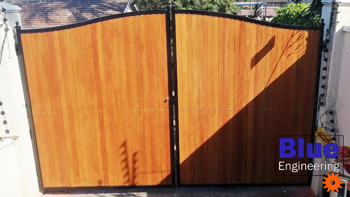Wooden Driveway Gates with Balua Timber in Durban