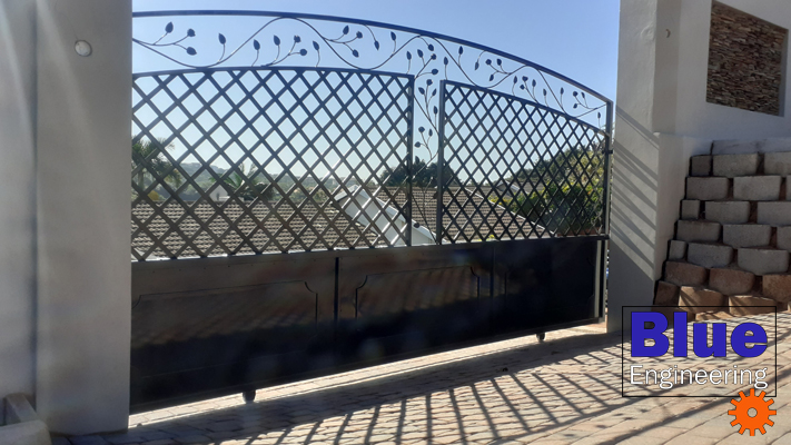 Beautiful Bespoke Ornamental Driveway Gates by Blue Engineering in Durban