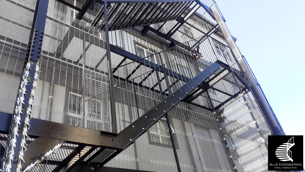 Multi Story Steel Fire Escape Staircase in Durban