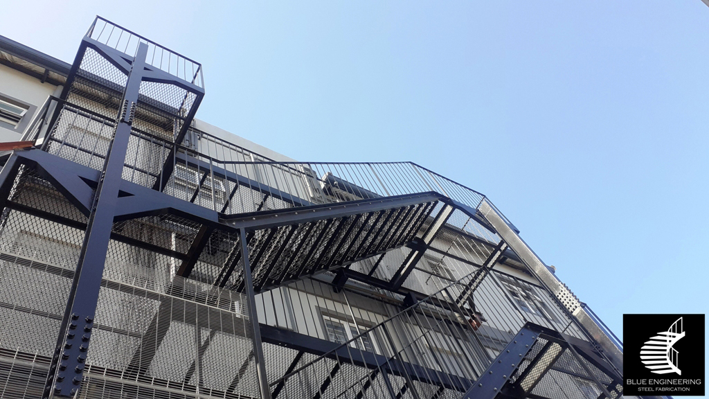 Multi Story Steel Fire Escape Staircase in Durban