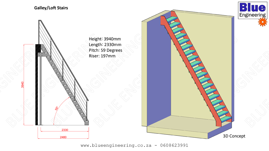 Galley Staircase, Loft Staircase